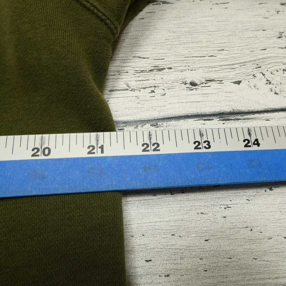 Nike Club Fleece Sweatshirt Adult‎ M Green Fleece 1/2 Zip Gold Logo Mock Neck